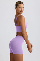 Define Luxe Mini Shorts in Lilac