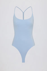 Cut-Out Bodysuit in Sky