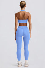 Define Luxe High-Waist Leggings in Light Blue