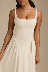 Modal A-Line Midaxi Dress in Ivory