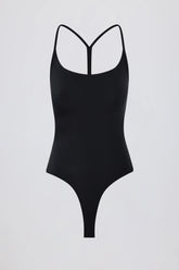 Cut-Out Bodysuit in Black