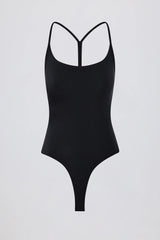 Cut-Out Bodysuit in Black