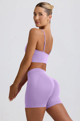 Define Luxe Mini Shorts in Lilac
