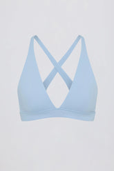 Soft Active Cross-Back Sports Bra in Sky