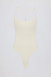 Cut-Out Bodysuit in Cream