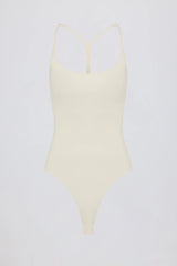 Cut-Out Bodysuit in Cream