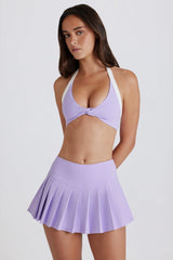 Soft Active Low-Rise Pleated Tennis Skort in Lilac