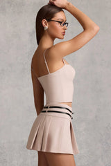 Cut-Top Camisole Top in Mushroom