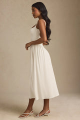 Modal A-Line Midaxi Dress in Ivory