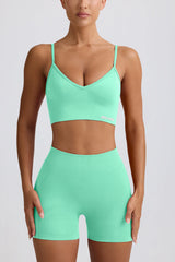 Define Luxe Mini Shorts in Mint