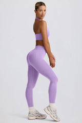 Define Luxe High-Waist Leggings in Lilac
