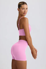 Define Luxe Mini Shorts in Bubblegum Pink