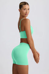 Define Luxe Mini Shorts in Mint